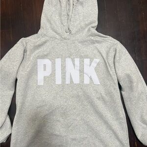 Gray PINK Hoodie